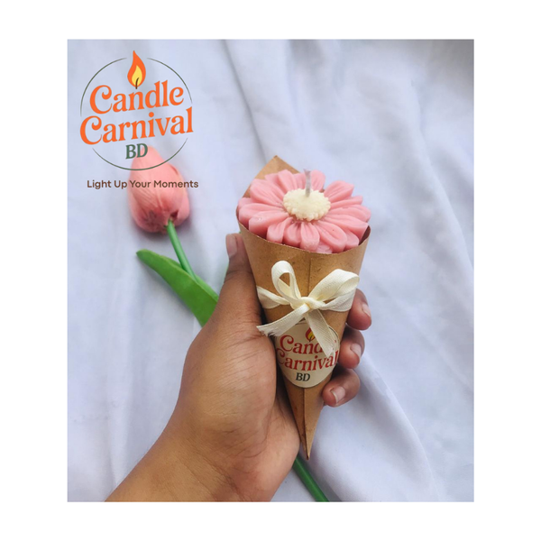 Pink Daisy Bouquet candle