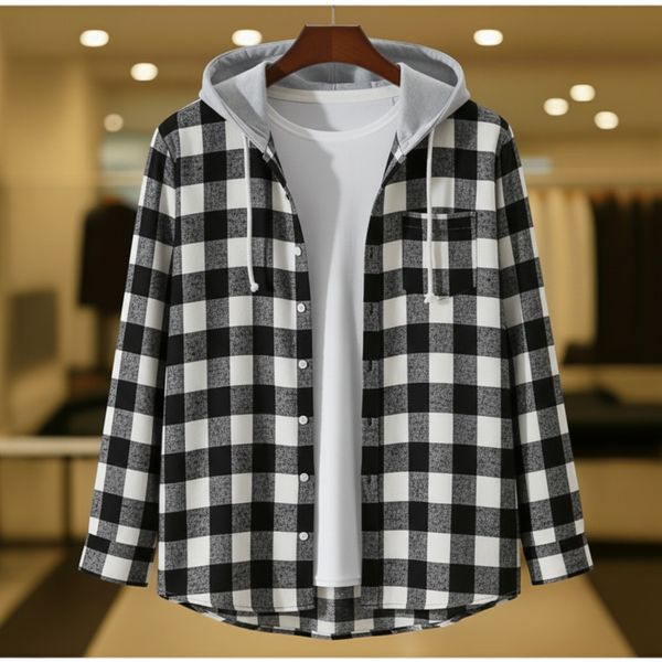 Premium hooded shirt for winter 0052