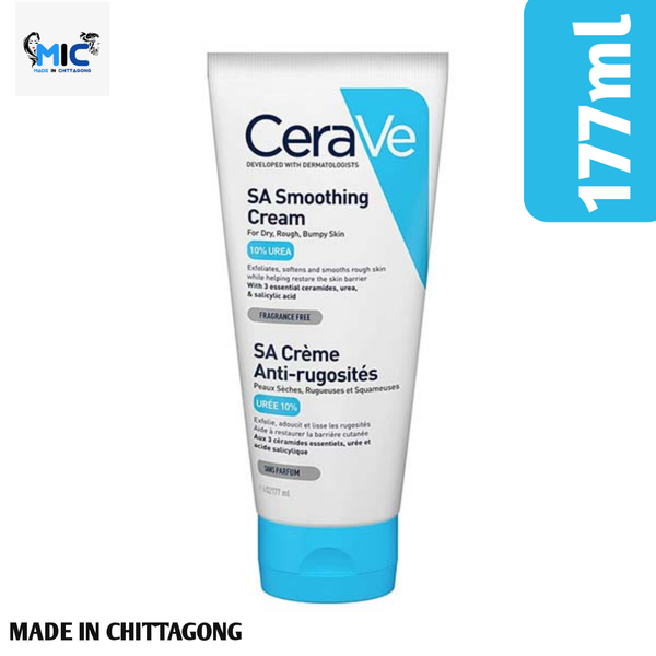 CeraVe SA Smoothing Cream For Dry Rough Bumpy Skin - 177ml