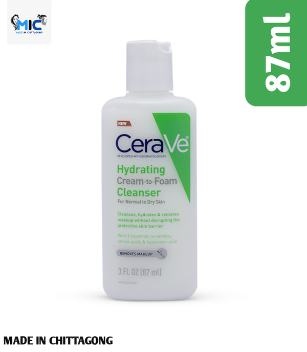 Cerave Hydrating Cream To Foam Cleanser 87ml