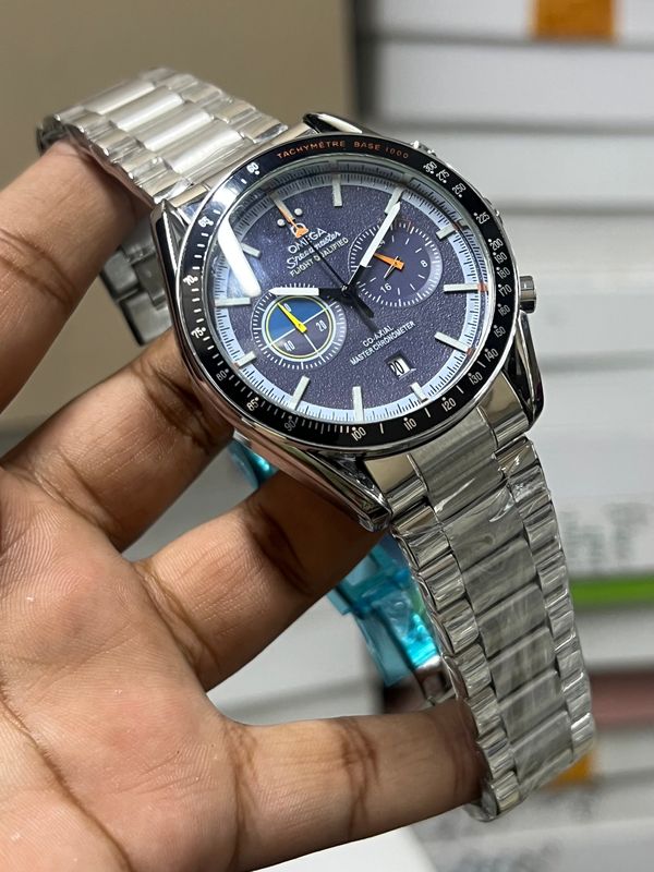 OMEGA CHRONO CHAIN SILVER/BLUE