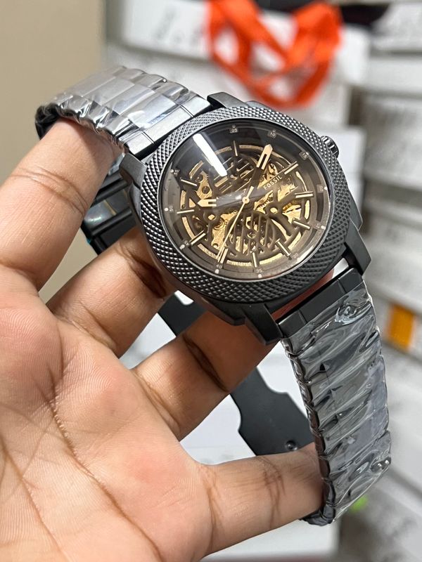 FOSSIL AUTO CHAIN BLACK NEW