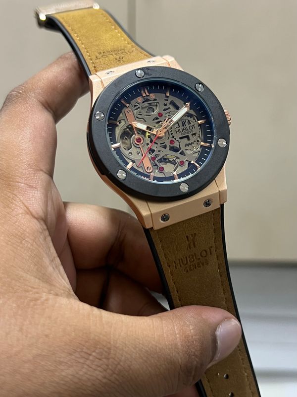 HUBLOT AUTO BELT MUSTARD BELT