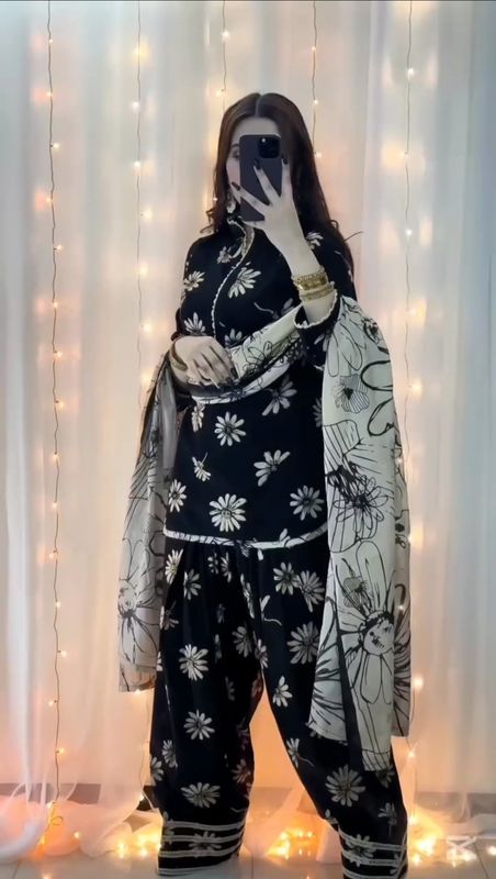 Premium Farshi Style Three Piece Set - Image 1