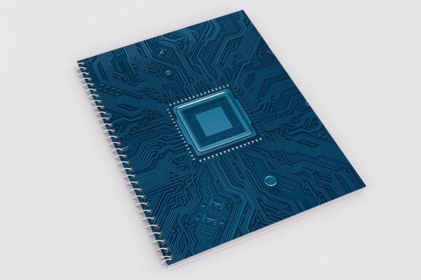 Circuit Design (Blue) - Demy Notebook