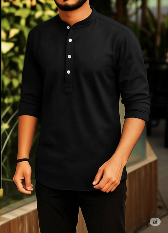 Premium Black katua for men