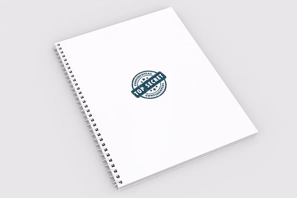 Top Secret (Blue) - Demy Notebook