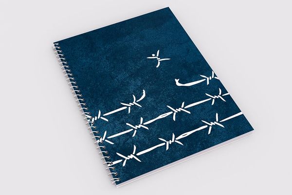 Free Man (Blue) - Demy Notebook