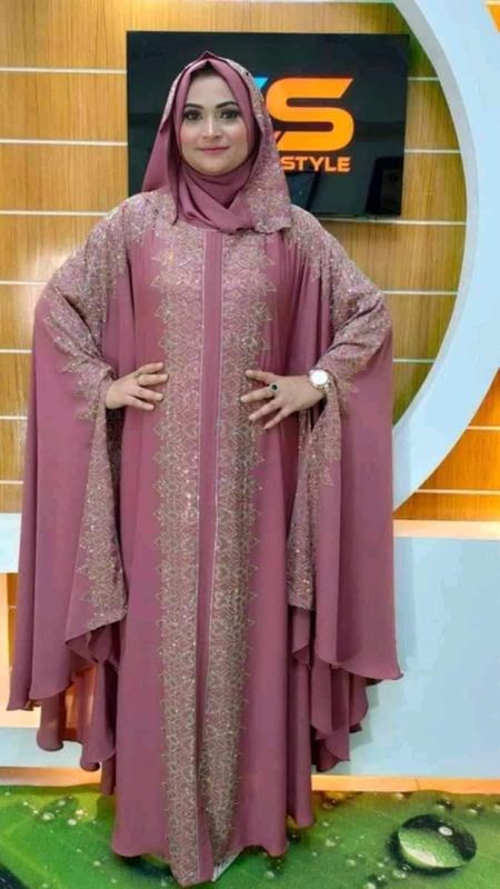 Dubai Cherry Borka with Hijab