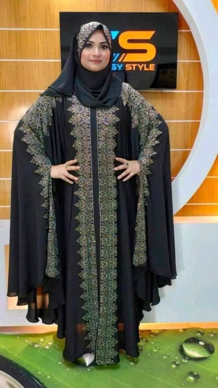Dubai Cherry Borka with Hijab