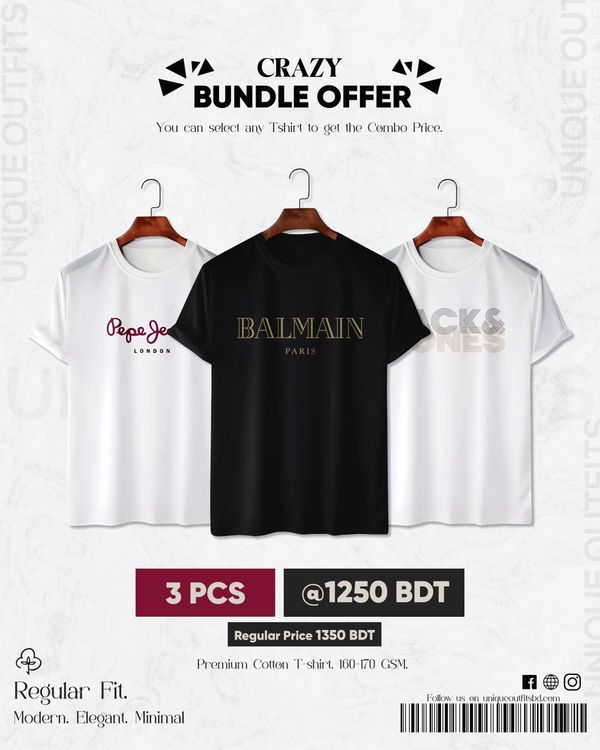 BR34 Luxury Brand Combo T-shirt