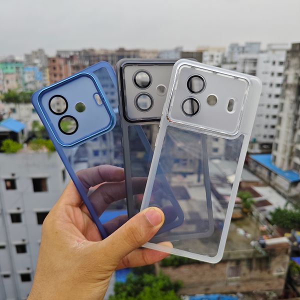 IQOO Z9Turbo electroplating lens glass film transparent mobile phone case / cover