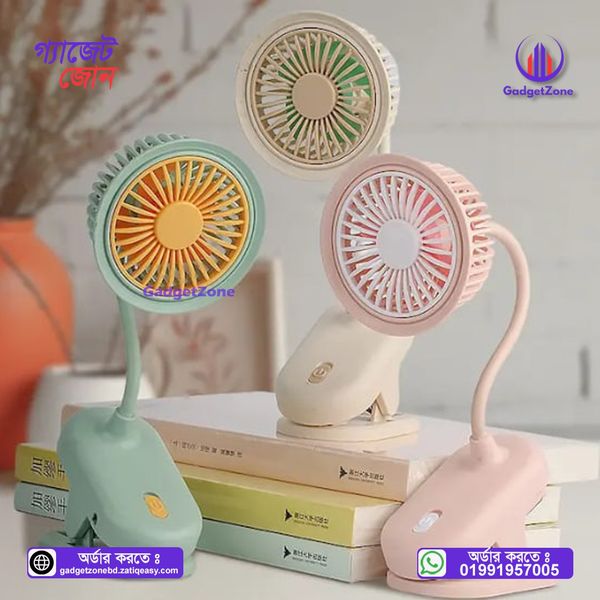 Mini Clip-On Fan Car Desktop Charging Fan Foldable S14-F1204đĨ
