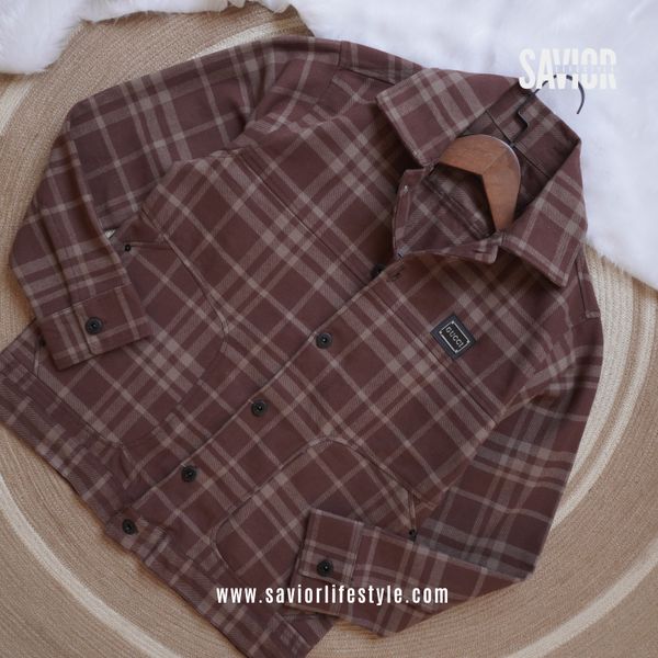 Brick Check - Winter Shacket