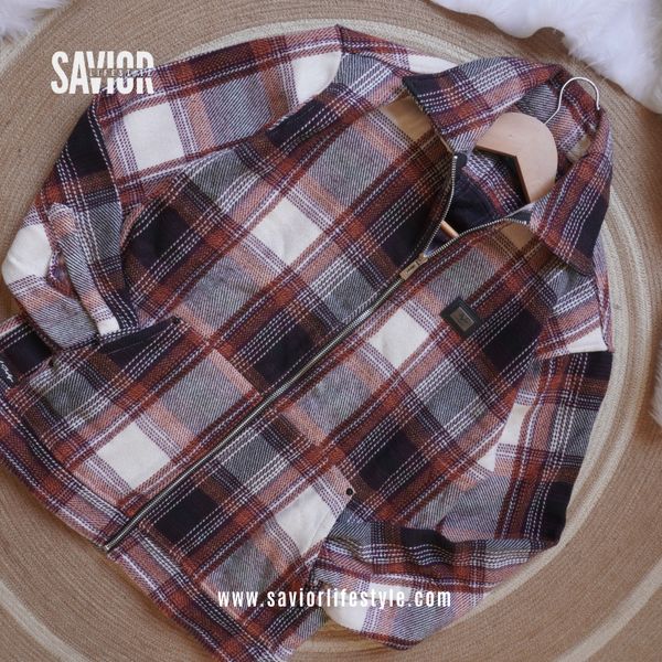 Warm Rust Cream - Winter Shacket