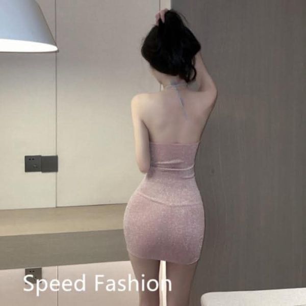 Midnight Lace & Glitter Dress - Image 8