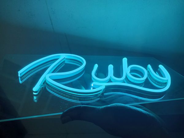 Single Neon Name By BdBitan