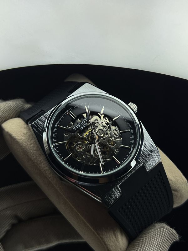 Tissot PRX Automatic Silicon Strap Silver Bezel