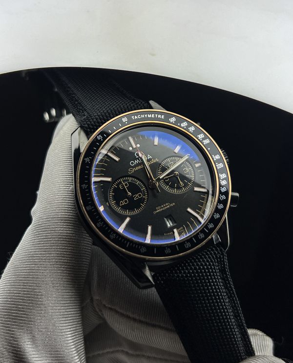 Omega Speedmaster Black Bezel Nato Strap Semi AAA grade