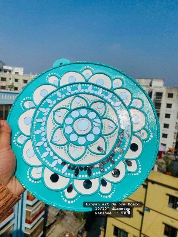 Lippan Art 10" Turquoise green