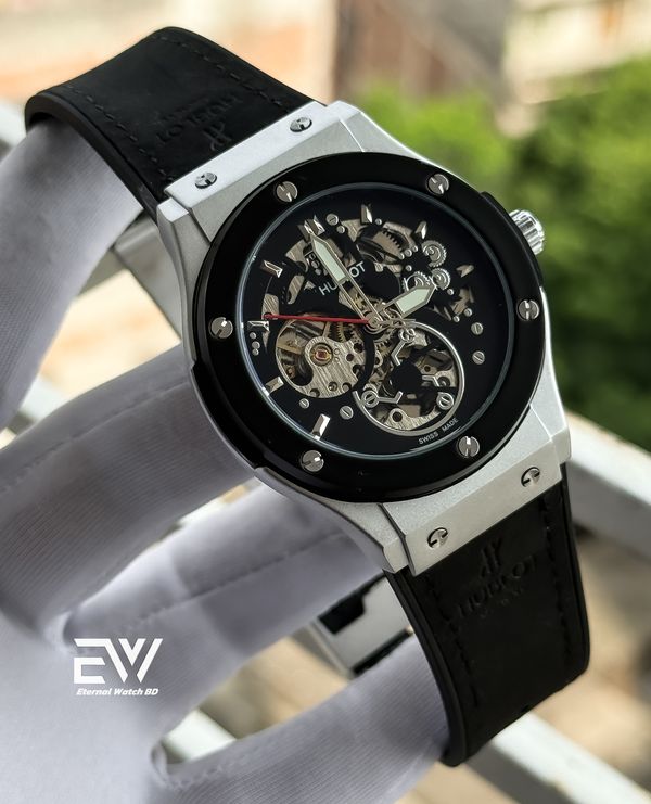 HUBLOT AUTOMATIC BLACK BELT BLACK CASE