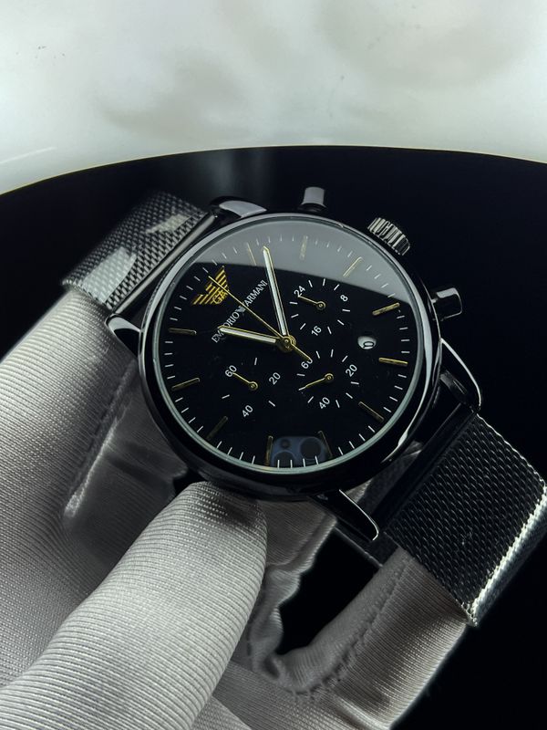 Emporio Armani Mash Chain Full Black AA Grade