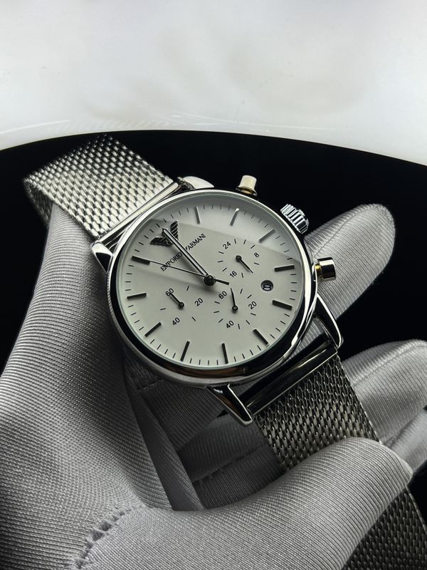 Emporio Armani Mash Chain White Dial Silver Case AA Grade