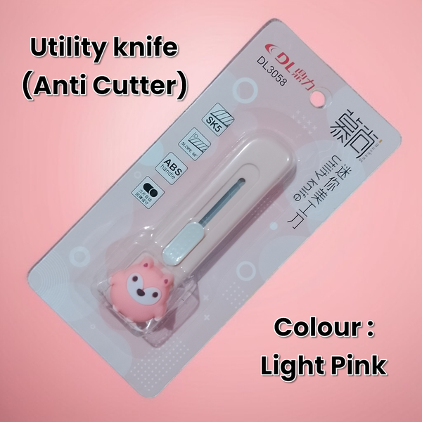 Utility knife light pink colour.