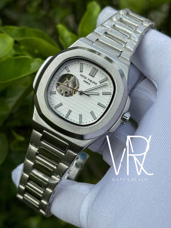 PATEK AUTO OPEN HEART WHITE DIAL