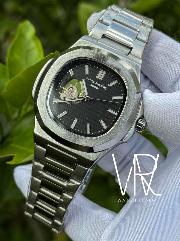 PATEK AUTO OPEN HEART BLACK DIAL