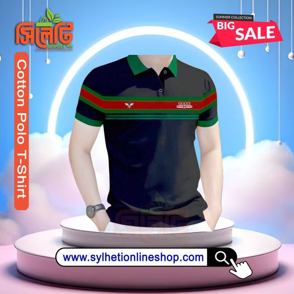 Polo Cotton T-Shirt (Gucci) For Men's