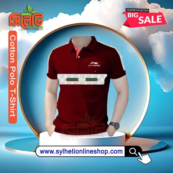 Polo Cotton T-Shirt (Gucci) For Men's