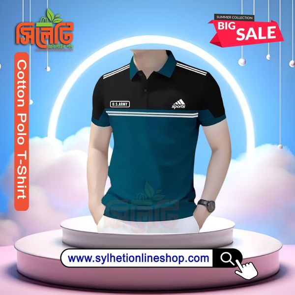 Polo Cotton T-Shirt (U.S ARMY) For Men's