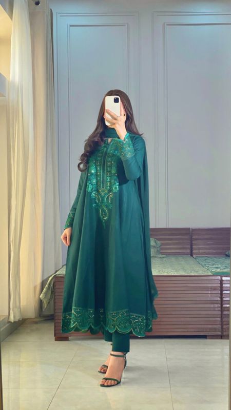 Green Gol Gown Dress