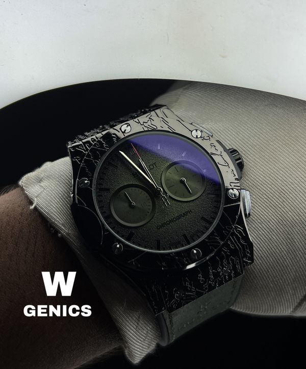 Hublot Black Engraved Green Belt AA Grade