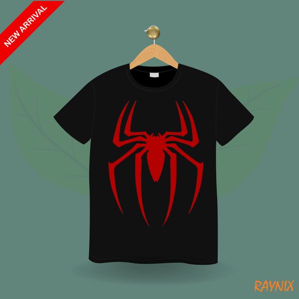 Spider Design Cotton Regular T-Shirt