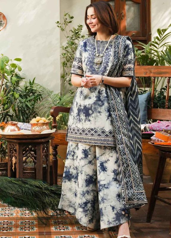 Printed Embroidered Lawn