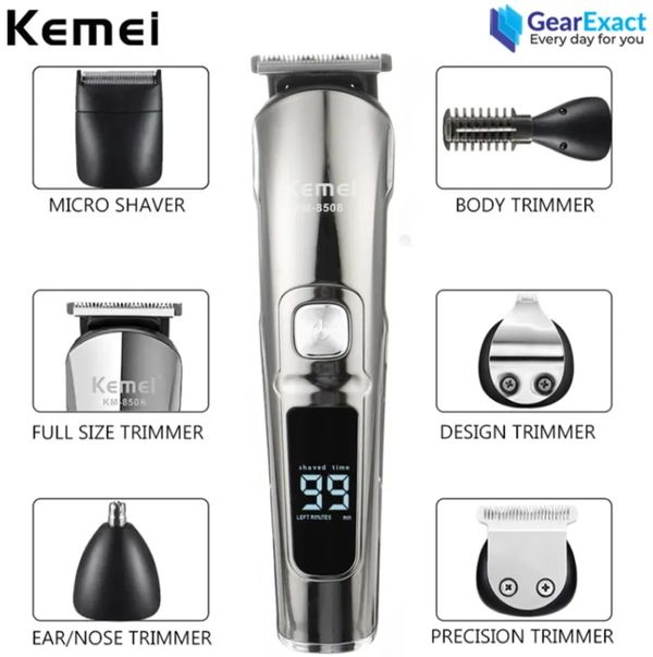 Kemei KM-8508 Multi-grooming kit 11-in-1 Hair, Body, and Face for Men