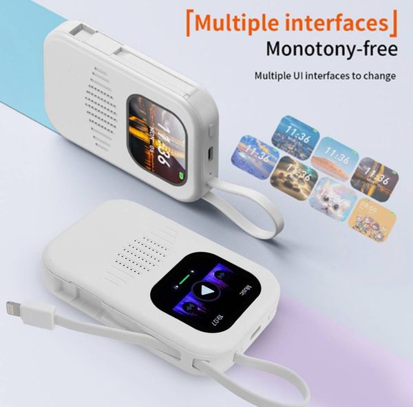 W18 Smart Powerbank – Watch, 8000mAh Battery, Bluetooth Calling,Wallpaper