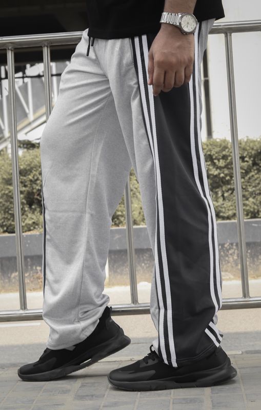 Premium Baggy Pant Ash x Black Colour