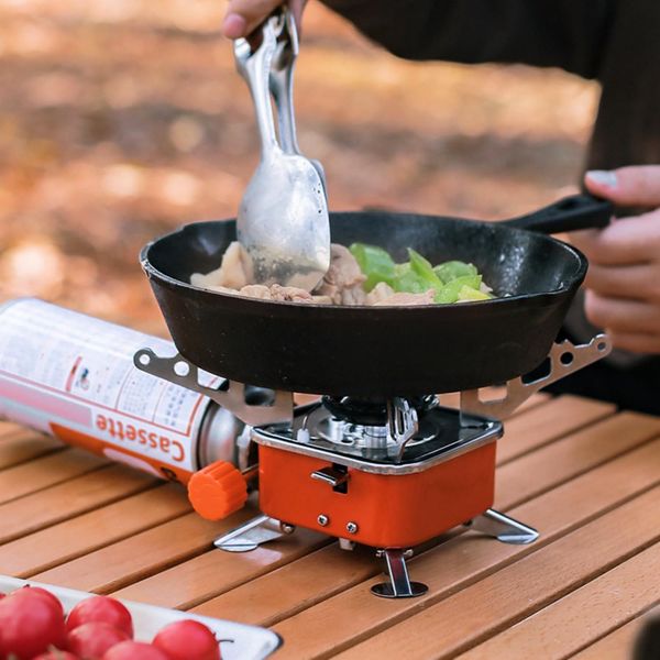 Portable Windproof Camping Gas Stove 4000W – Ultralight Backpacking Butane Burner