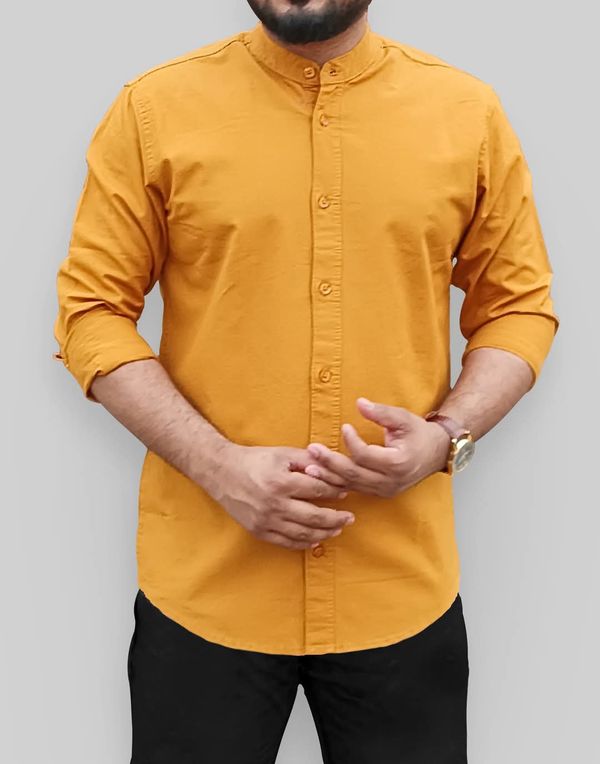 Solid Color Cotton Shirt (Only Shirt)