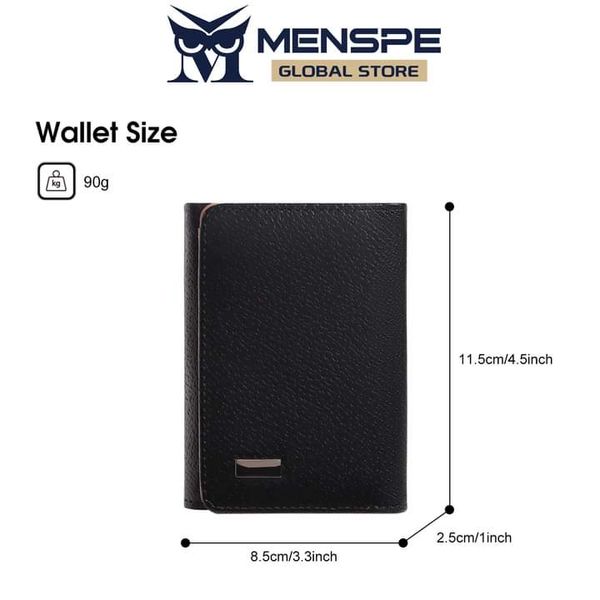 💥MENSPE Anti-Theft RF ID Blocking Safety PU Leather Wallet - Image 2