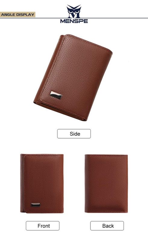 💥MENSPE Anti-Theft RF ID Blocking Safety PU Leather Wallet - Image 8