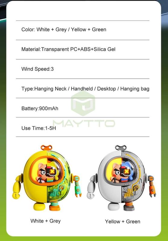 💥Maytto Rechargeable 3 Wind Speed Mini Handheld Fan - Image 2