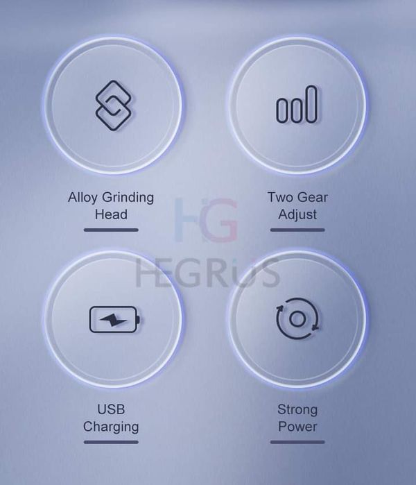 💥HEGRUS Rechargeable Electric Foot Grinder with 2 Grinding Heads - Image 10