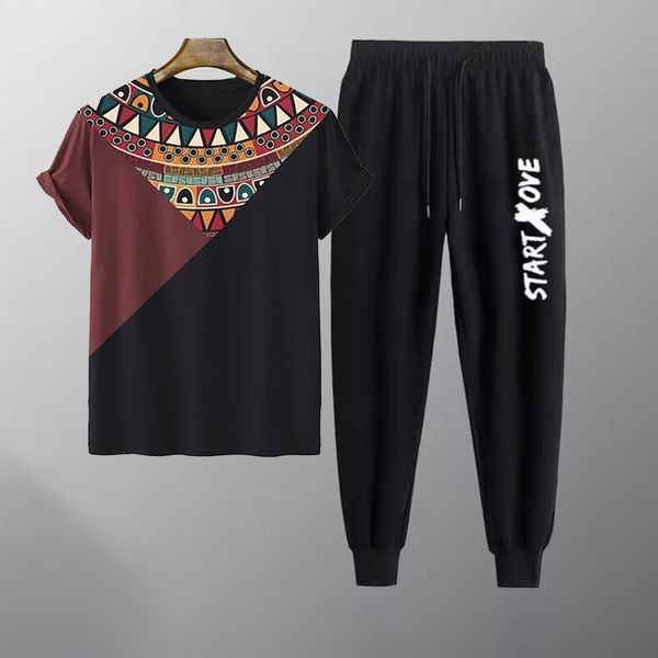 Cotton T-shirt and Trouser Set