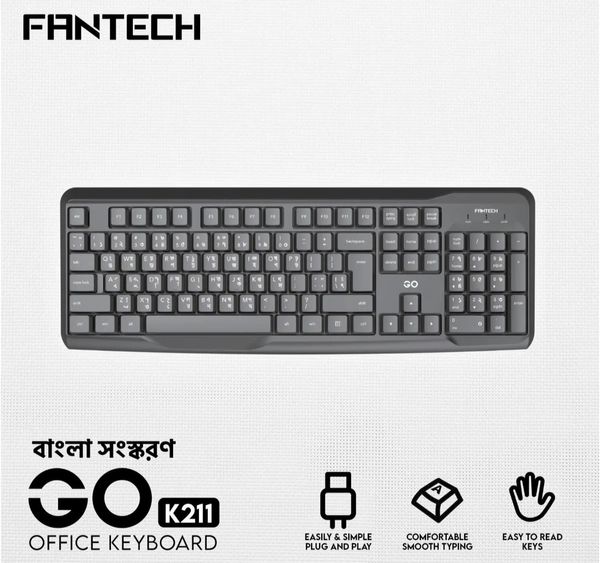 Fantech GO K211 Bangla Keyboard