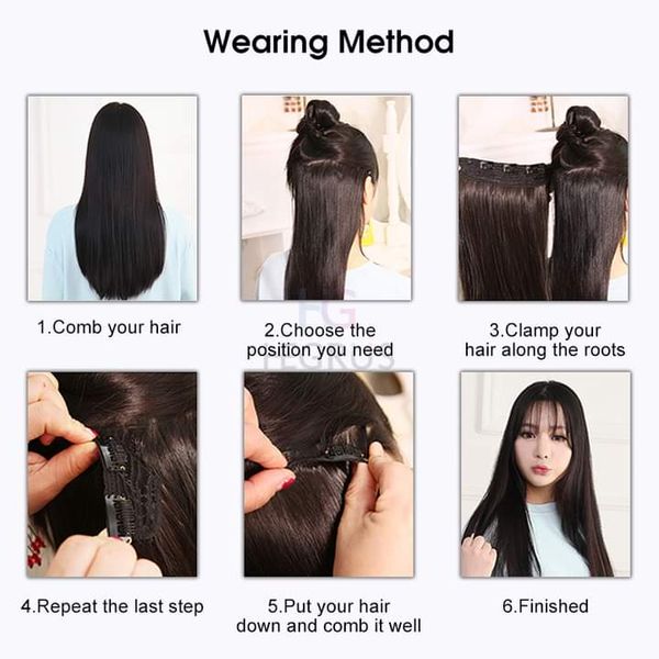 HEGRUS 60CM Natural Straight Hair Heat - Image 5