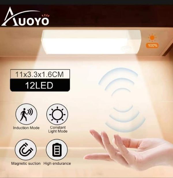 🔥Auoyo LED Body Motion Sensor Induction Long Strip Night Lamp